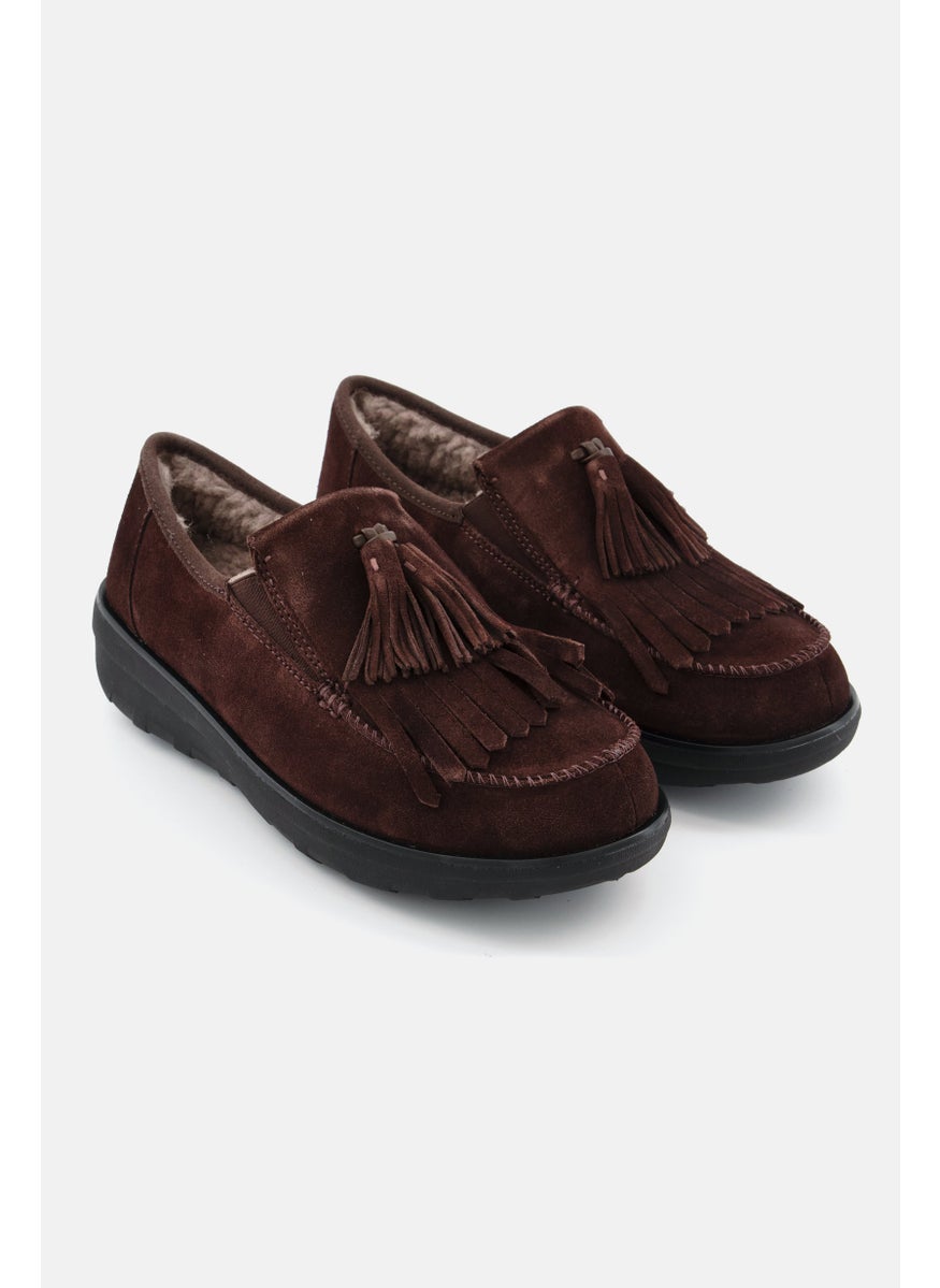 FitFlop Women Fringe loafer Slip On Casual Shoe, Chocolate  - Image 1