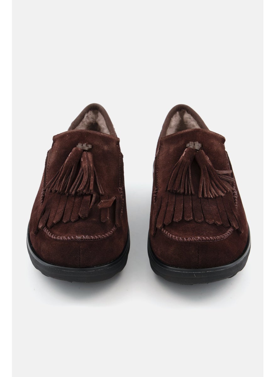 FitFlop Women Fringe loafer Slip On Casual Shoe, Chocolate  - Image 4
