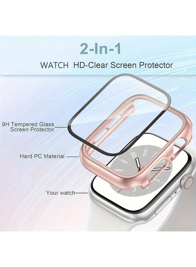 3pcs Frosted Silvery Black Midnight Blue Protective Case Set for Apple Watch 44mm - Image 5
