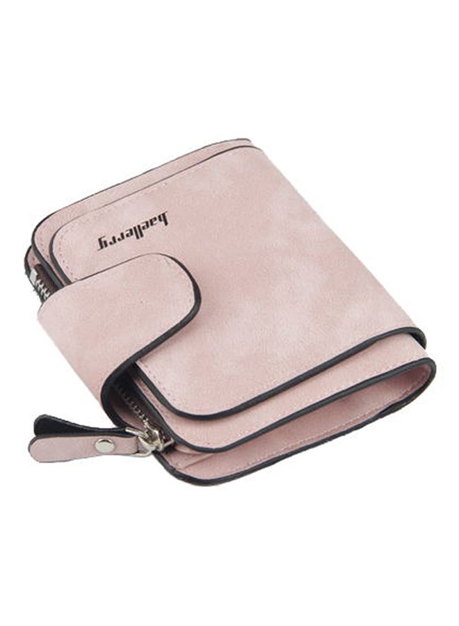 baellerry Zipper Closure Coin And Card Wallet Beige - Image 3