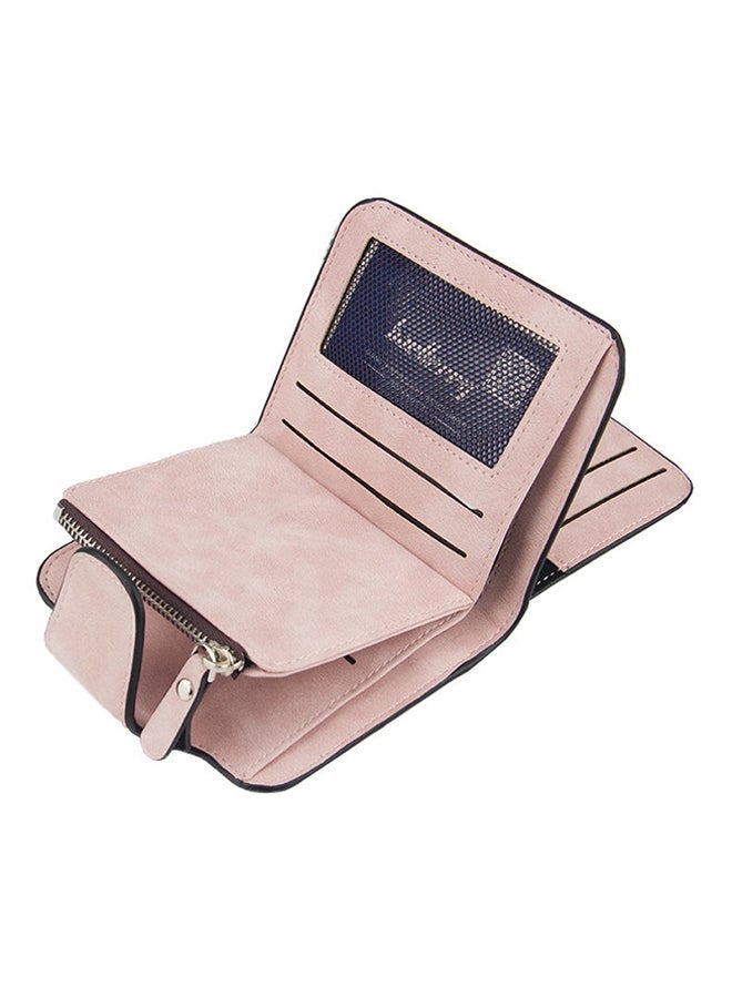 baellerry Zipper Closure Coin And Card Wallet Beige - Image 2