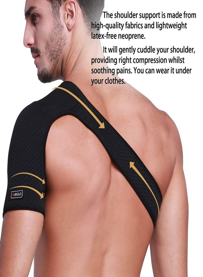 Hueglo Right Shoulder Brace for Women Men Rotator Cuff,Adjustable Shoulder Support for Shoulder Pain Relief，Dislocated AC Joint,Labrum Tear,Sprain,Soreness,Bursitis, Tendinitis,Shoulder Support Strap - Image 4