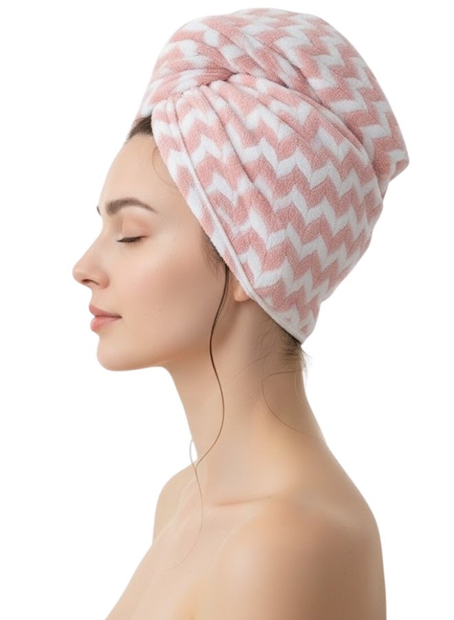 منشفة شعر مايكروفايبر فاخرة لتجفيف الشعر بسرعة – عمامة شعر ناعمة متعددة الاستخدام لتجفيف الشعر وتصفيفه – غطاء شعر أنيق وناعم للعناية بالشعر أثناء النوم – خفيفة، مريحة، مضادة للهيشان والتقصف – تصميم عصري فاخر يناسب النساء والبنات - Image 2