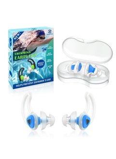 Hearprotek 2 Pairs Swimmer Ear Plugs, Hearprotek Upgraded Customfit Water Protection Adult Swimming Earplugs For Swimmers Water Pool Shower Bathing And Other Water Sports  - Image 1