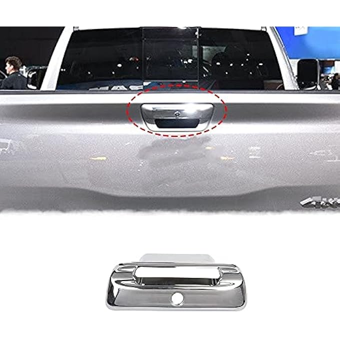 rayihni Chrome Car Rear Trunk Door Handle Cover Trim For Dodge Ram 1500 20192022 - Image 1