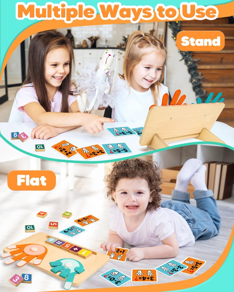 Gagule Montessori Educational Learning Toys for 3 4 5 Year Old Boys Girls Birthday Gifts, Toddler Preschool Learning Activities, Number Counting Blocks Toys for Kids, Math Manipulatives Counting Toy for 3-5 - Image 4