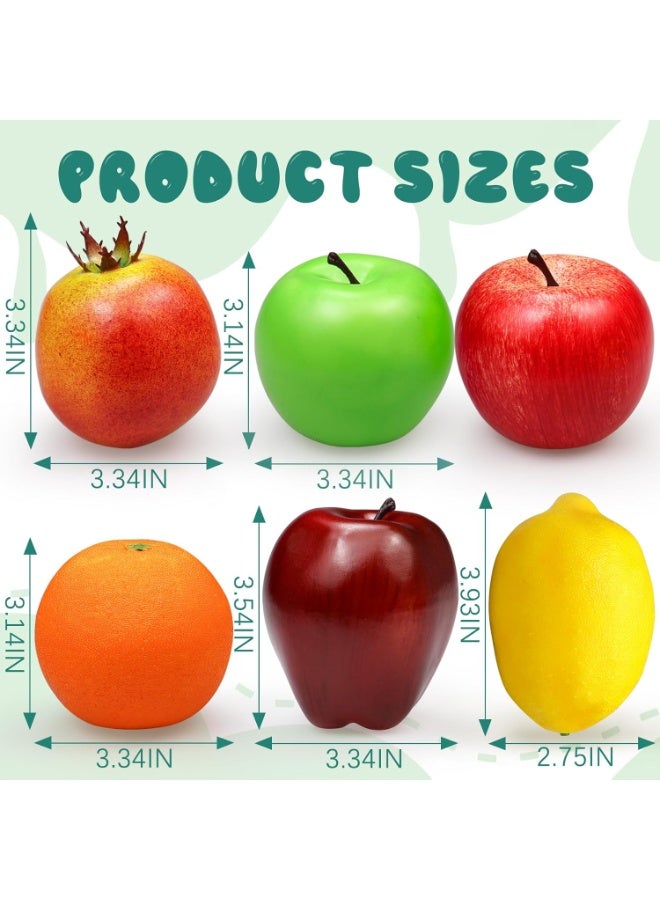 LATIFA Fake Artificial Fruits Decoration, set of 6 - Image 2