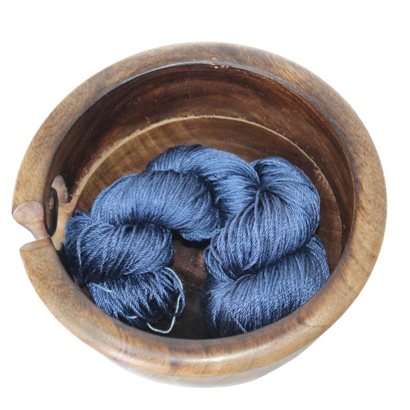 Knitsilk 3 Ply 100 Mulberry Silk Lace Weight Yarn Perfect for Knitting Crocheting and Weaving Premium Quality Silk Yarn for Luxurious Creating Projects50 Grams 260 Yards Twilight Blue
