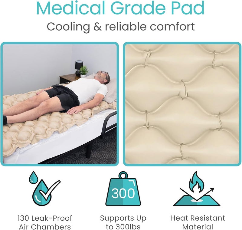 VIVE وسادة مرتبة هوائية بديلة من فيف  الحل الأصلي للوقاية من قرح الفراش  مرتبة مستشفى  مرتبة منزلية  تشمل وسادة قابلة للنفخ مقاومة للماء ومقاومة للحرارة - Image 5