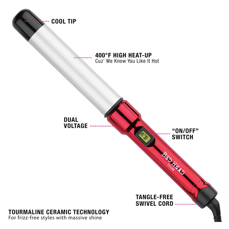 Bed Head Curlipops Clamp-Free Curling Iron | For Tousled Curls, Massive Shine, and Frizz Free Styles | Easy-to-Use Curling Wand for All Hair Types (1-1/4 in) - Image 3