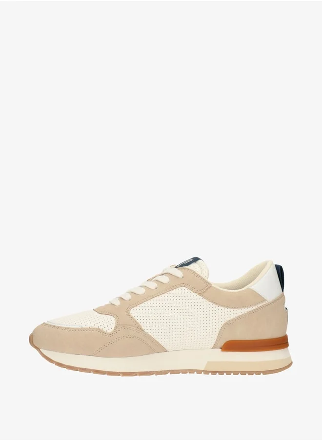 GAP Men's Printed Sneakers with Lace-Up Closure