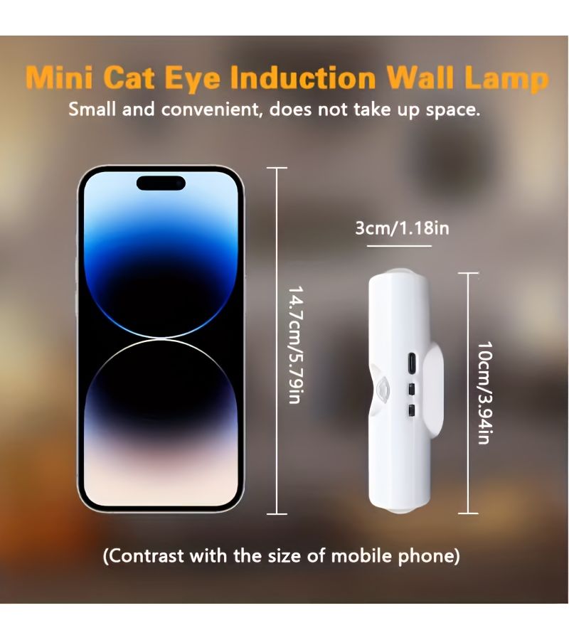 2Pcs Dual Head Motion Sensor Wall Light LED with Tricolor Lighting White Walnut - Image 3