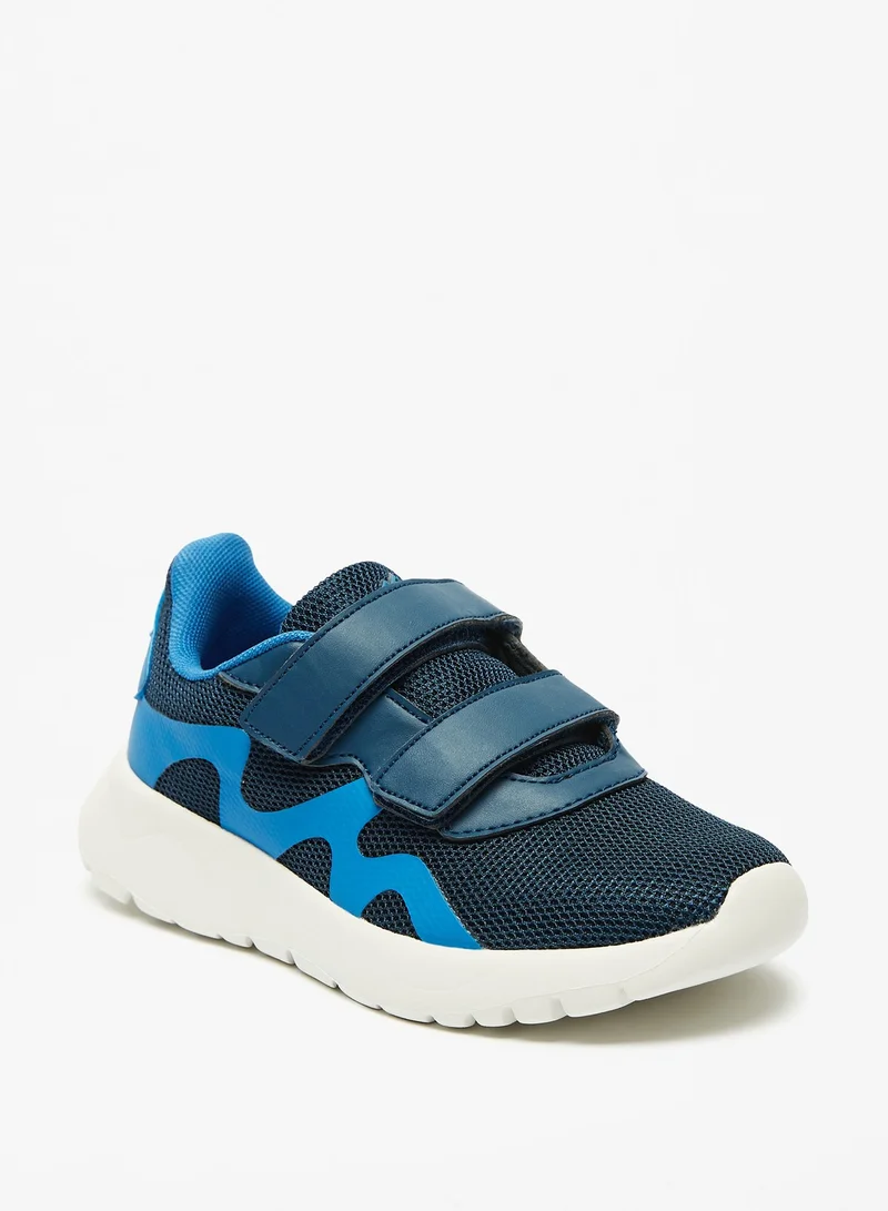 شو اكسبرس Boys Paneled Sports Shoes with Hook and Loop Closure