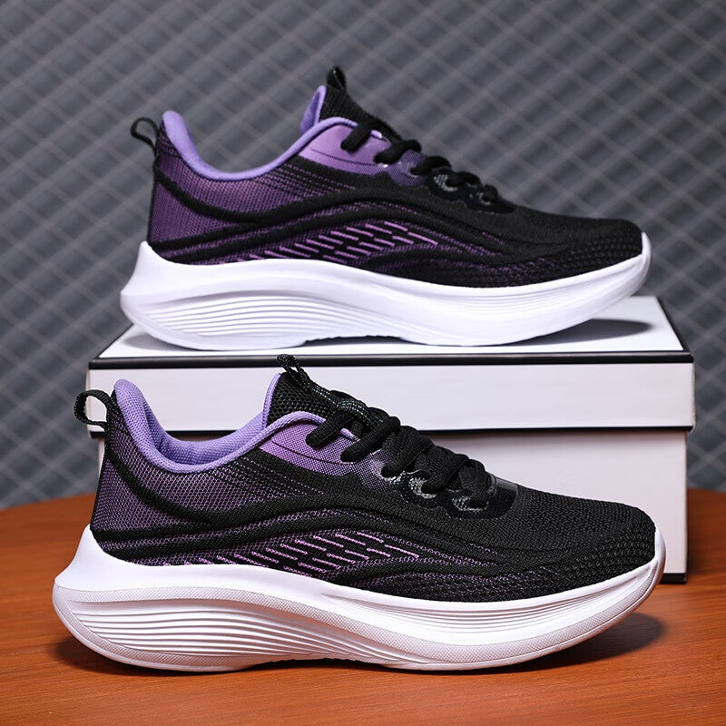 Outdoor Large Size Women'S Shoes With Wide Feet, Fat High Instep, Breathable Mesh Sports Shoes, Shock-Absorbing Soft And Elastic Running Shoes For Women - Image 3