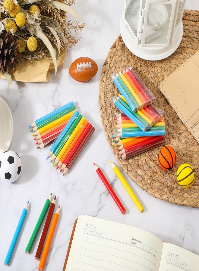 Cholemy 200 Sets Mini Colored Pencils 3.5 Inch Portable Short Color Pencil Bulk Coloring Pencils Pre Sharpened Drawing Colored Pencil for Painting Gift 6 Color - Image 4