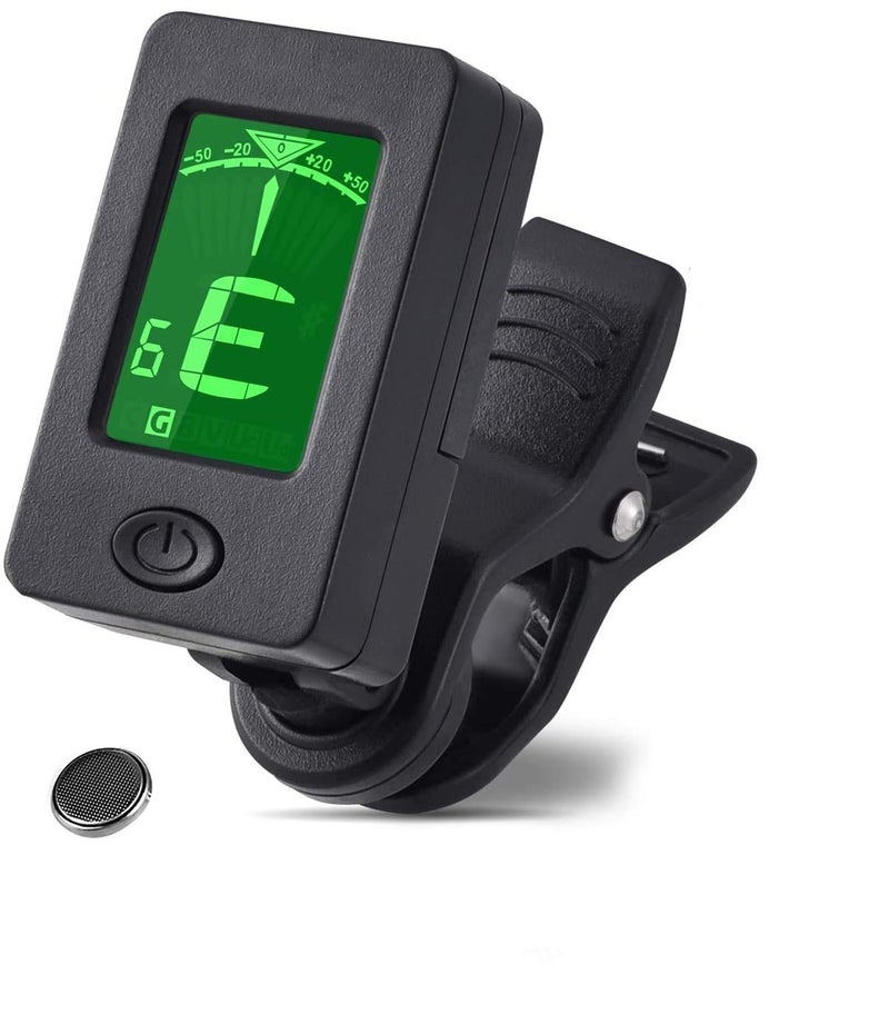 BLUEBERRY RBT02 Guitar Tuner Clip-On Tuner Digital Electronic Tuner Acoustic with LCD Display for Guitar, Bass, Violin, Ukulele - Image 1