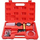 DASBET DASBET Hand Held Vacuum Pump Tester Set Vacuum Gauge and Brake Bleeder Kit for Automotive  - Image 1