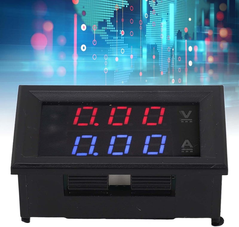 Digital Ammeter Voltmeter, Multimeter Display Voltage Current Tester LED Amperage Monitor Gauge DC 0‑100V Detector Voltage Current Meter Panel Amp Volt Gauge(50A Meter + Shunt) - Image 3