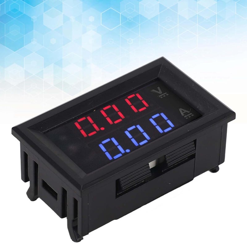 Digital Ammeter Voltmeter, Multimeter Display Voltage Current Tester LED Amperage Monitor Gauge DC 0‑100V Detector Voltage Current Meter Panel Amp Volt Gauge(50A Meter + Shunt) - Image 4