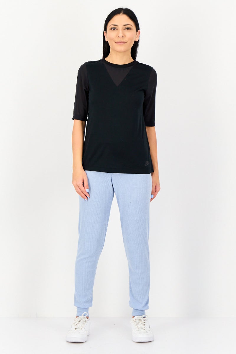 Nike Women Sportswear Fit Short Sleeve Training Top, Black - Image 3