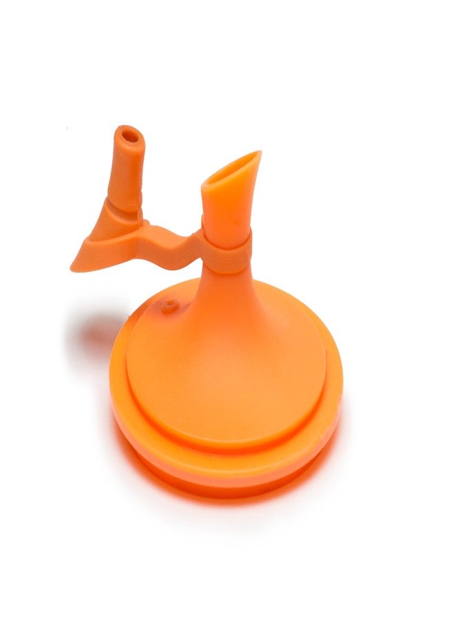 Jarware Oil Cruet Lid for Regular Mouth Mason Jars, Orange - Image 3