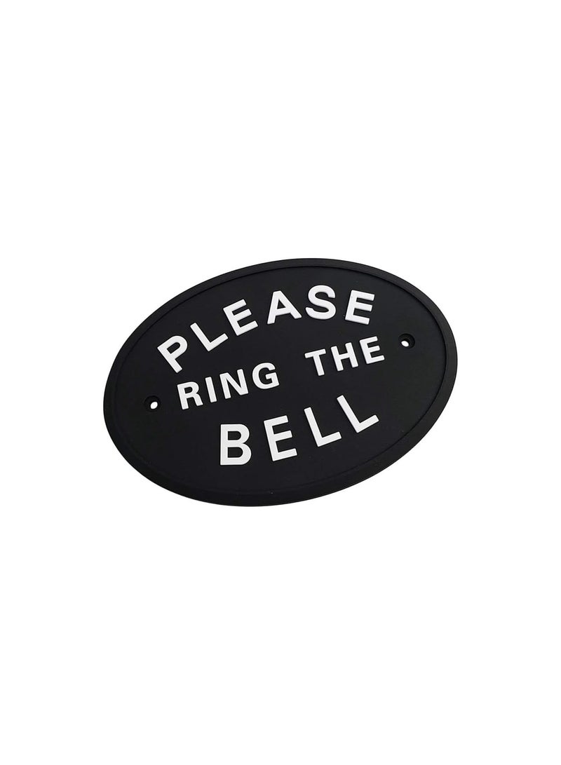 GGOOT 1 Piece PLEASE RING THE BELL WALL SIGN Weatherproof And Will Last A Lifetime - Image 2