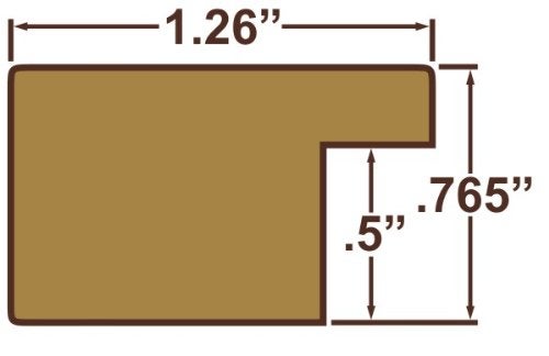 Craig Frames 20x30 Picture Frame, Distressed Brown, Bauhaus 125 Series, 1 1/4 Inch Wide Eco-Friendly Engineered Wood Moulding, Plexiglass and Backing Included, Wall Display Frame for Art and Posters - Image 5