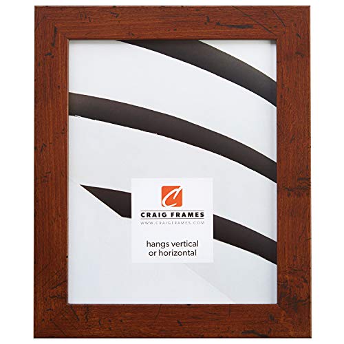 Craig Frames 20x30 Picture Frame, Distressed Brown, Bauhaus 125 Series, 1 1/4 Inch Wide Eco-Friendly Engineered Wood Moulding, Plexiglass and Backing Included, Wall Display Frame for Art and Posters - Image 1