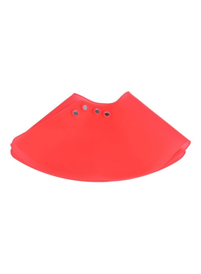 NIBEMINENT Haircut Neck Cape Wrap Collar Shield Waterproof Silicone Hair Coloring Cuttin Barber Hairdressing Red - Image 3