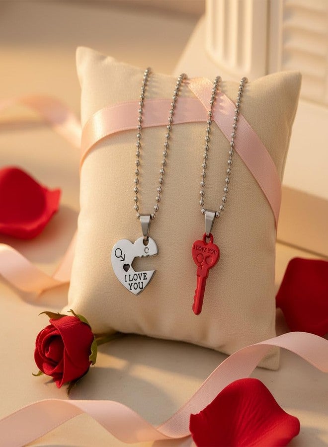 The Men Gift Couple Pendant Necklace Set – Matching Jewelry for Him and Her, Romantic Gift BLSCup202574 - Image 3