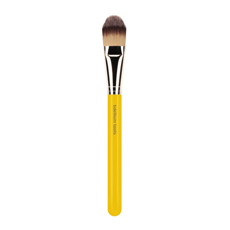 Bdellium Tools Professional Makeup Brush - Studio Series 948 Foundation - With Soft Synthetic Fibers, For Foundation & Concealing (Yellow, 1pc) - Image 1