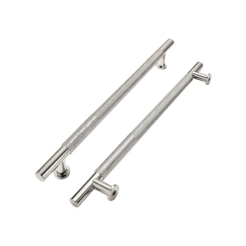 khtumeware 10 Pack 6 Inch152mm Drawer Handles Knurled Polished Nickel Cabinet Pulls Drawer Pulls Kitchen Hardware Kitchen Handles for Cabinets Cupboard Handles - Image 1