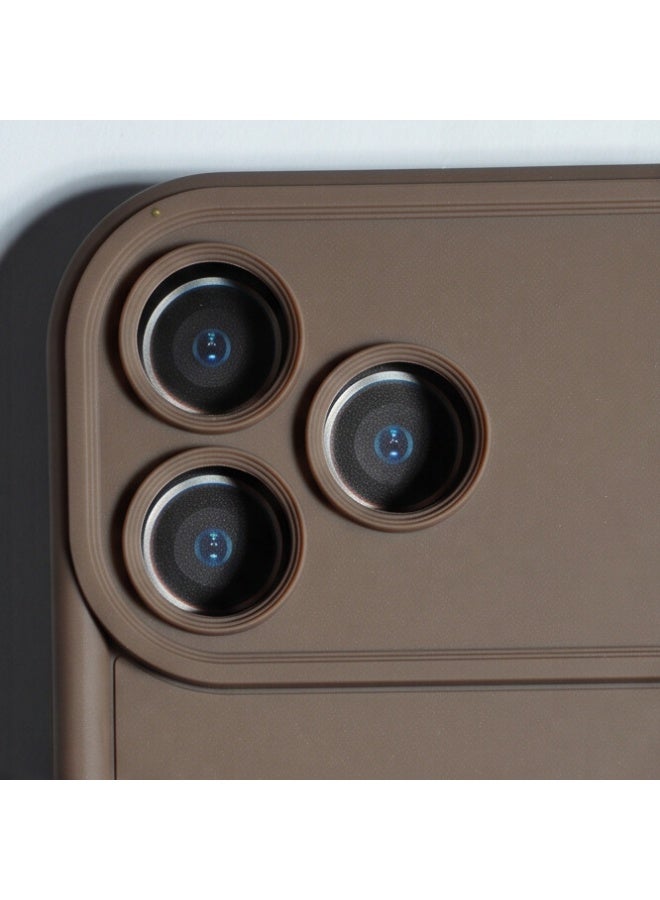 Fashion Protective Case for iPhone 17 Pro Max – Brown - Image 3