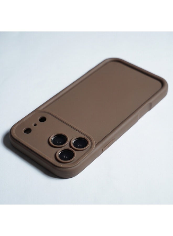 Fashion Protective Case for iPhone 17 Pro Max – Brown - Image 2