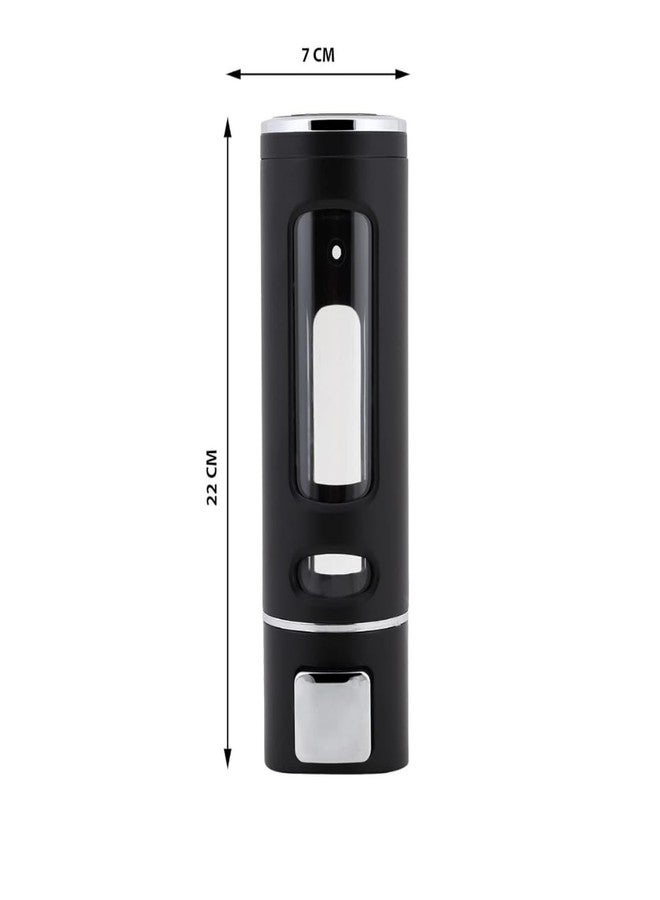 COSSIMO Black Capsule ABS Plastic Wall Mounted Soap Dispenser 400ml (Pack of 1) - Image 2