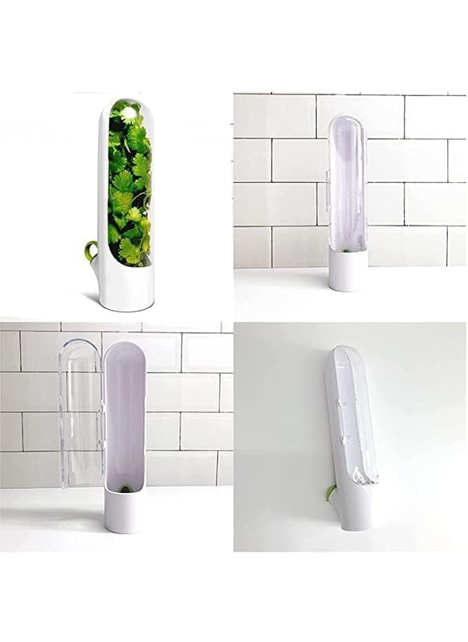 Generic Herb Saver, Herbs Keeper for Refrigerator, Cilantro Storage Containers, Fridge Organizers and Storage, Herb Saver Pod Keep Fresh & Green Vegetables, Mint, Parsley, Asparagus  - Image 5