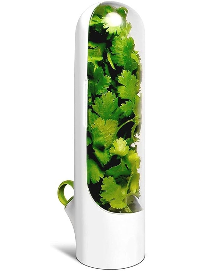 Generic Herb Saver, Herbs Keeper for Refrigerator, Cilantro Storage Containers, Fridge Organizers and Storage, Herb Saver Pod Keep Fresh & Green Vegetables, Mint, Parsley, Asparagus  - Image 1