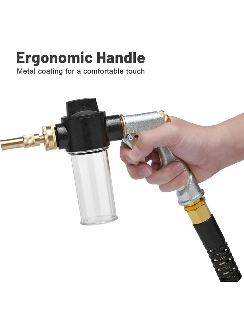 Relex High Pressure Foam Gun Car Wash Sprayer, Heavy Duty Metal Garden Hose Nozzle with 3.5oz Soap Dispenser, Multi-Purpose for Auto Detailing, Gardening & Plant Watering - Image 3
