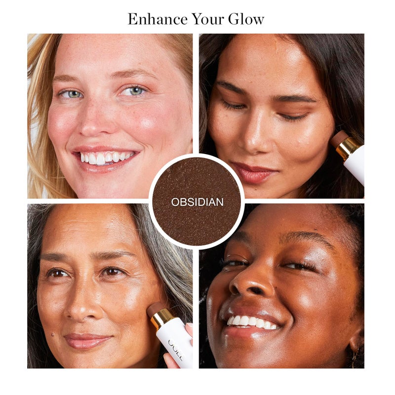 Ogee Sculpted Face Stick (OBSIDIAN - MATTE DEEP BRONZE) Certified Organic Bronzer Stick & Contour Makeup - Multi-Use Bronzer Stick for Face - Image 2