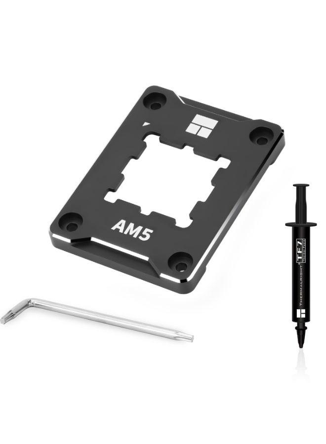 ASF-Black AM5 CPU Holder, Corrective Anti-Bending Fixing Frame, AM5 Full-fit Fixed Non-Marking Mounter, AM5 Anti-Bending Contact Frame, CPU Cooler Standard - Image 1