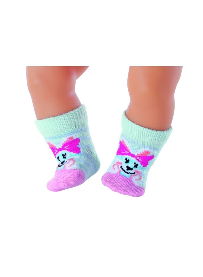 Baby Born Assorted Socks Fits Dolls up to 43cm Set of 2 - Image 2