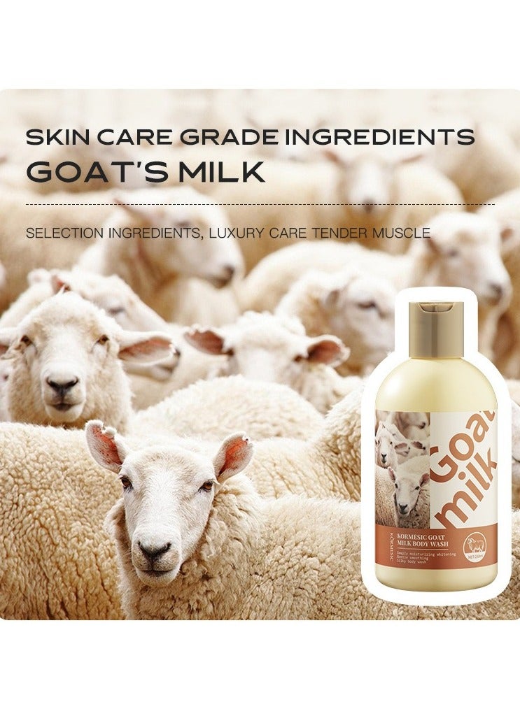Kormesic حليب الماعز غسل الجسم-250 مل تغذية وتنعيم غسل الجسم - Image 3