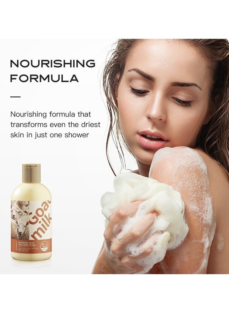 Kormesic حليب الماعز غسل الجسم-250 مل تغذية وتنعيم غسل الجسم - Image 4