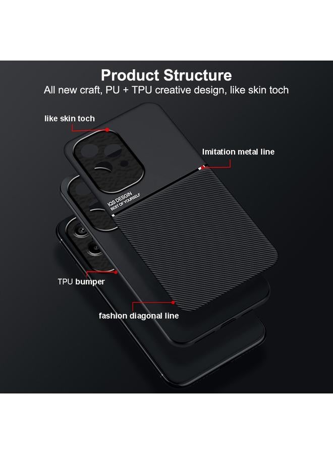 Green Tiger Case For Honor 200 Lite Global Classic Tilt Strip Grain Magnetic PC Hybrid TPU Phone Case - Image 4