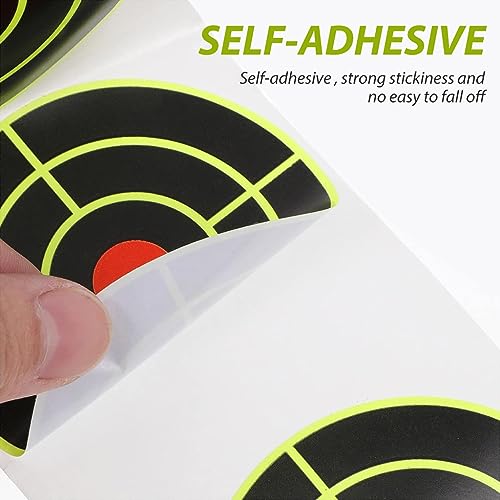 Optifit® 100pcs Shooting Aim Papers Bullseye Target Stickers Self Adhesive Targets Stickers for Shooting Game Bow Training Outdoor Archery Game with Target 7.6*7.8 CM - Image 3