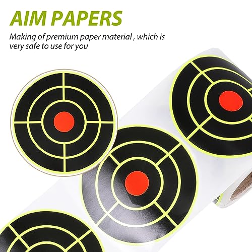 Optifit® 100pcs Shooting Aim Papers Bullseye Target Stickers Self Adhesive Targets Stickers for Shooting Game Bow Training Outdoor Archery Game with Target 7.6*7.8 CM - Image 4