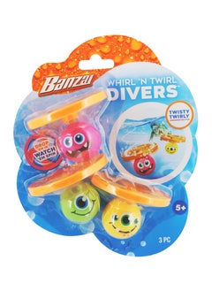 Banzai Banzai Whirl 'N' Twirl Divers -  Set of 3PCS  - Image 1