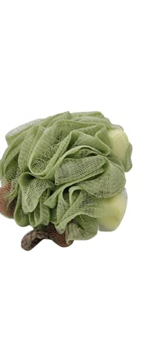 KIRA Bath-Sponge Shower Puff Extra-Large Mesh Pouf (Luffa Loofa Puff Scrubber - Big Full Lather Cleanse, Exfoliate with Bathing Accessories (Pack of 4) - Image 2