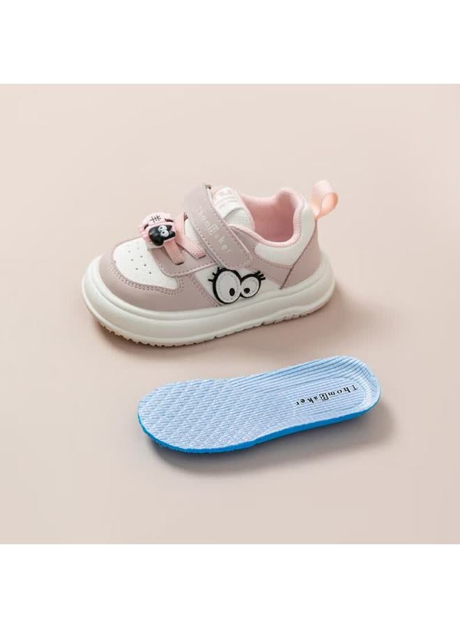 Thombaker Baby Walking Shoes, Autumn New Style Children's Cartoon Shoes, Functional Shoes For Ages 1-3 And 2-year Children, Khaki Little Sheep Design, Size 16 - Image 3