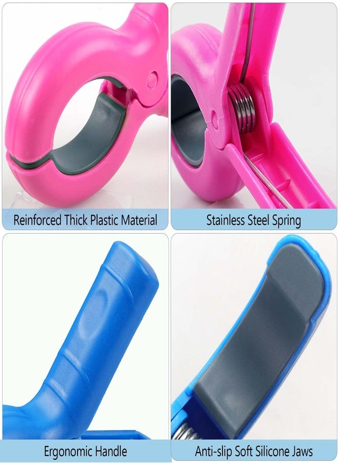 Dreecy 8 Pcs Beach Towel Clips for Beach Chairs, Towel Holder for Beach Chair Pool Chair on Cruise, Jumbo Size Heavy Duty Clothes Pins, Beach Chair Clips to Keep Your Towel from Blowing Away (Pink, Blue) - Image 5